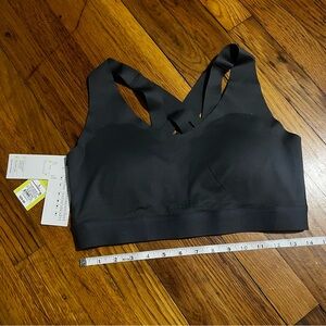 All in Motion Gray Medium Support Sports Bra Size Large